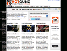 Tablet Screenshot of hotgunz.com